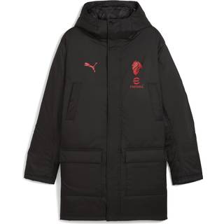 PUMA AC Milan Training Winter Jacket Men, Clothing, Black/Red, XS