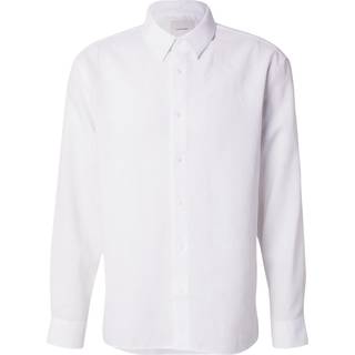 Linen Blend Shirt - White - M