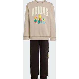 adidas x The Simpsons Crew Tracksuit Children, Beige - 6-7Y