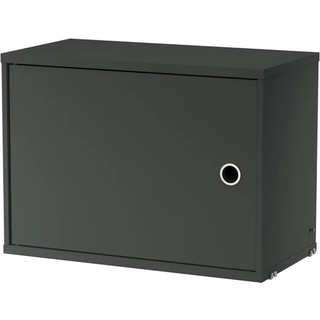 String Skab + Dør 58x30x42 Cm 1-pak t - Hylder Lakeret Mdf Mørkegrå - CSD5830-19-1