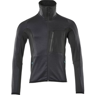 MASCOT ADVANCED fleecetrøje med lynlås, mørk marine/sort - L