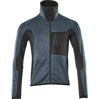 MASCOT ADVANCED fleecetrøje med lynlås, mørk petroleum/sort - 2XL