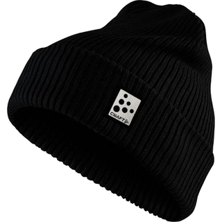 Core Rib Knit Hat - Black