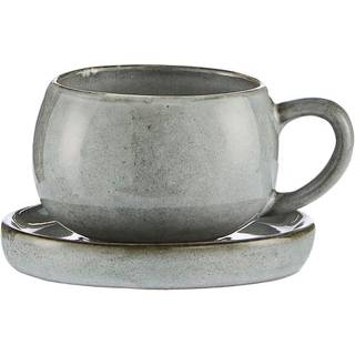 Lene Bjerre Amera espressokop med underkop Grå