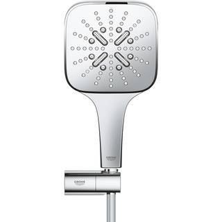 GROHE Rainshower SmartActive CUBE håndbrusersæt med håndbruser holder, Silverflex bruseslange 1.500 mm, krom