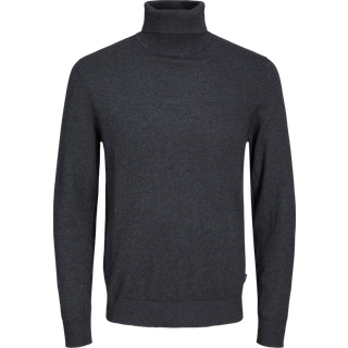 Jack & Jones EMIL KNIT ROLL NECK Dark Grey Melange