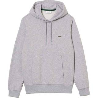 Lacoste Logo Pullover Hoodie Grey