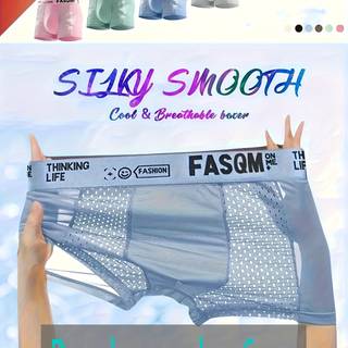 TEMU 6pcs Of Men's Underwear, Breathable And Comfortable Boxing Shorts, High-elastic Sports Shorts, Casual Underwear For Daily Wear.