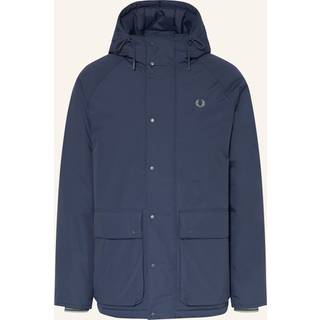 Fred Perry Stockport Padded Hooded Jacket Dark Airforce