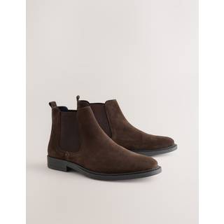 Next Brown Smart Suede Chelsea Boots