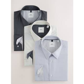 Next Easy Care Single Cuff Smart Skjorter 3 Pakke - EU 37 Almindelig