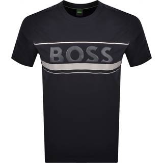 BOSS Iconic Zone T Shirt Navy