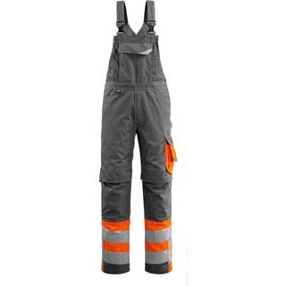 MASCOT SAFE SUPREME Sunderland overall med knælommer, mørk antracit/hi-vis orange - 76C48