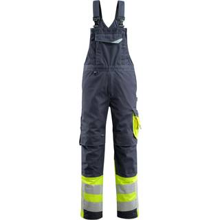 MASCOT SAFE SUPREME Sunderland overall med knælommer, mørk marine/hi-vis gul - 76C52