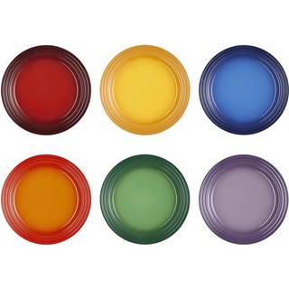 Signature Stenstøjs 6-pak Frokosttallerkener, Rainbow, Ø22 cm