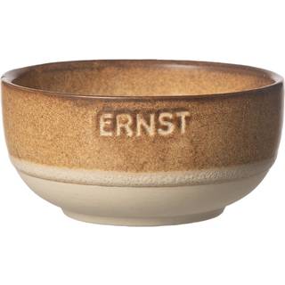 ERNST Ernst skål Brun-natur bund, Ø8 cm