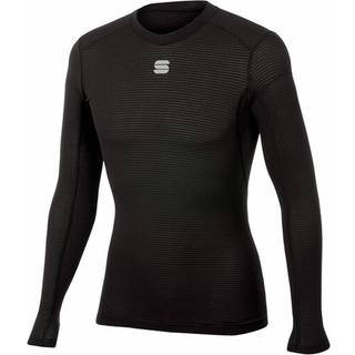 Sportful Thermodynamic Mid Tee Long Sleeve Syntetisk undertøj Herrer størrelse L farve grå/sort