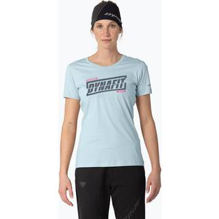 Dynafit Women's Graphic Cotton S/S Tee T-shirt Damer størrelse 38 farve turkis/grå