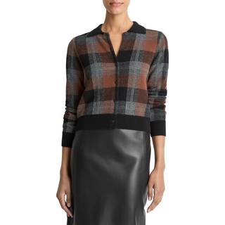 Vince Checked cardigan - multicoloured - XXS