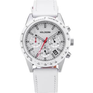 Holzkern Herrenuhr Titan Neverrest Howlith/Weiß