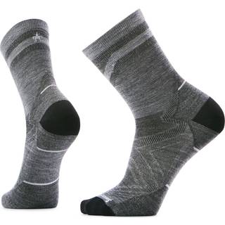 Smartwool Run Zero Cushion Mid Crew Pattern Wool Socks Str. L 42-45 Grå Herre