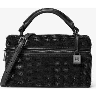 MK Jana Extra-Small Embellished Suede Convertible Crossbody Bag - Black - Michael Kors - ONE SIZE