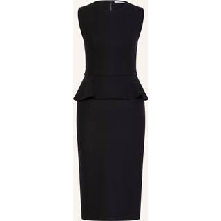 Max Mara Cosmos peplum jersey midi dress - black - M-L