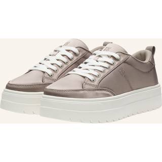 Platformsko med overdel med satineffekt