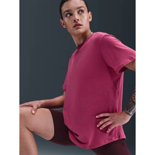 Kortærmet Nike One Relaxed Dri-FIT-trøje til kvinder - lilla - L (EU 44-46)