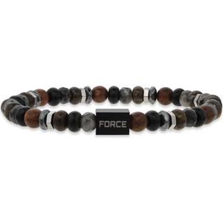 Scrouples Force armbånd hæmatit/onyx/træ