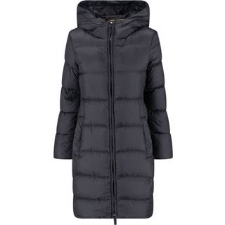 Max Mara Belted quilted down coat - black - S-M