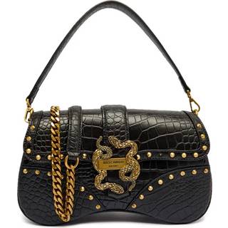 Just Cavalli Iconic Snakes Skuldertaske sort