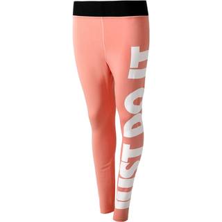 Nike Sportswear Leg A See Just Do It Tight Women - Coral, White, Size L - coral