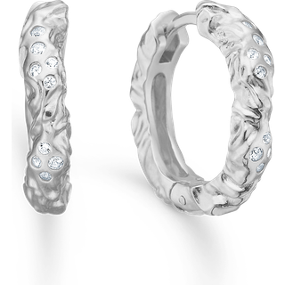 Studio Z Glint øreringe i sølv med cubic zirkonia