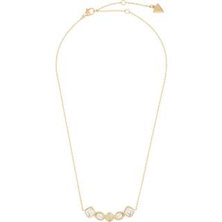 Guess JUBN05569JWYGT/U Damen-Halskette 4G Multi Crystals Goldfarben