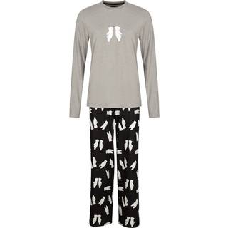 Loungeable Loungeable Grey Polar Bear Long Pyjama Set
