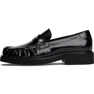 Leather Square Toe Loafers