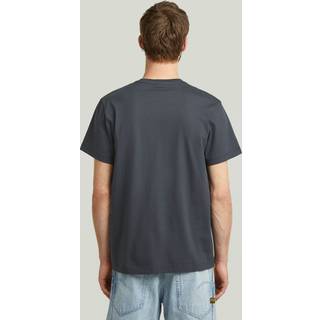 Fabric Mix Pocket T-Shirt - Dark blue - Men