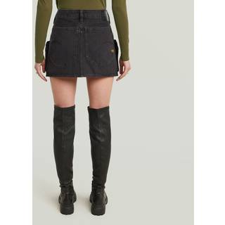 Mini Cargo Skirt - Black - Women