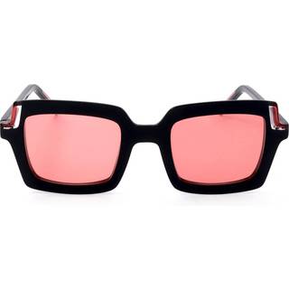 Silvian Heach Hourglass Sun 100 47 Solbriller Kvinder Black - Black Red Grey Laminate - 47mm