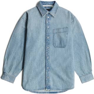 Maxi 1-Pocket Overshirt - sun faded pacific blue - Women
