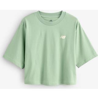 New Balance New Balance Green Womens Relaxed Linear Heritage T-Shirt
