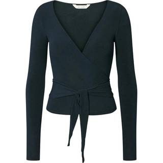 Anne wool slå om bluse - Midnight Blue Medium