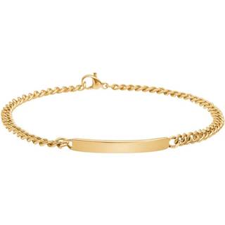 Son of Noa - Rustfrit stål armbånd med plade m. IP belægning