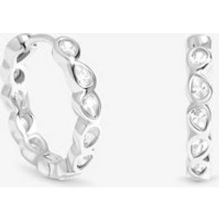 Simply Silver Simply Silver Cubic Zirconia Besel Hoop Øreringe
