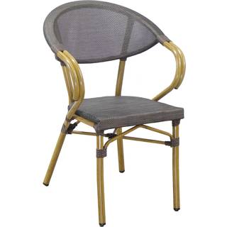 Calda Spisebordsstol, Mørkebrun med ben i bambuslook