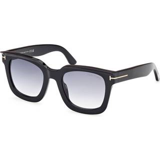 TOM FORD Kvinde FT1115 LEIGH-02 01B Solbriller Acetat Sort Grå Firkantet Normal Skygge