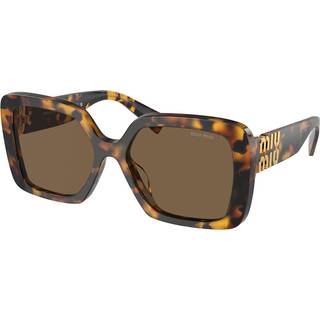 Miu Miu Kvinde MU 10YS VAU06B Solbriller Acetat Skildpadde Brun Geometrisk Normal