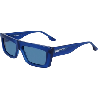Karl Lagerfeld Unisex KLJ6147S 432 Solbriller Injiceret Blå Blå Firkantet Normal