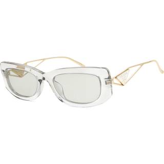 Prada Kvinde PR 14YS 12R50K Solbriller Acetat Grå Grå Firkantet Normal